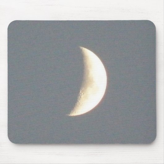 Mooie Waxing Crescent Moon in Dusk Mousepa Muismat (Voorkant)