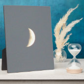 Mooie Waxing Crescent Moon in Dusk Plaque Fotoplaat (Zijkant)
