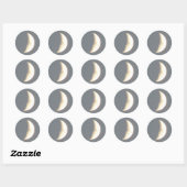 Mooie Waxing Crescent Moon in Dusk Stickers (Vel)