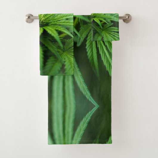 Mooie weed bad handdoek (Insitu)