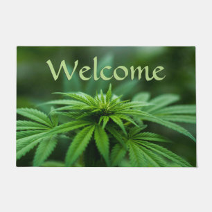 Mooie weed deurmat