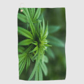 Mooie weed golfhanddoek (Voorkant)