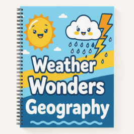 Mooie Weer Ontdekkingen Geografie Gepersonaliseerd Notitieboek