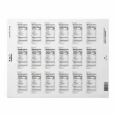 Mooie Weide Bloemen Honing Voedingslabel Etiket (Full Sheet)