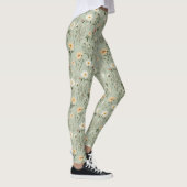 Mooie weide bloemen op groen leggings (Rechts)