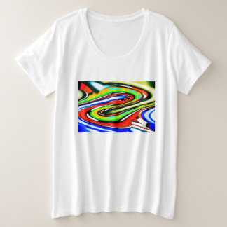 Mooie wereld Kerst feestelijk Grote Maat T-shirt