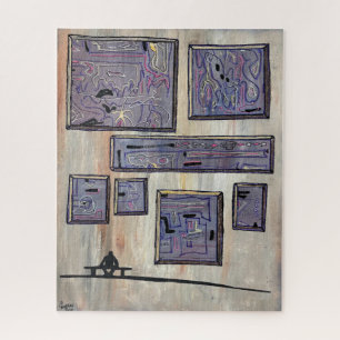 Mooie werken in het museum legpuzzel