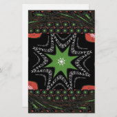 Mooie wervelende sterren achtergrond Print vector Briefpapier (Voorkant / Achterkant)