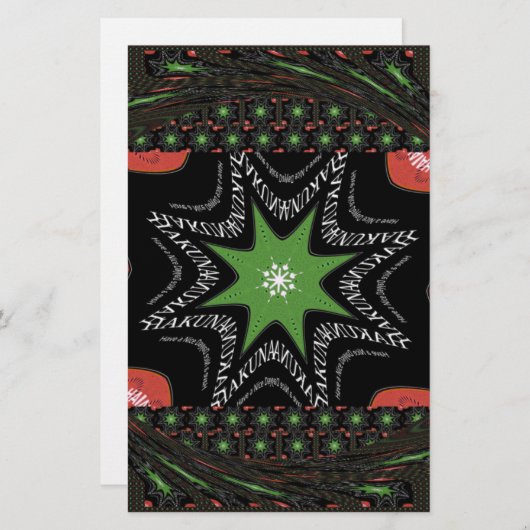 Mooie wervelende sterren achtergrond Print vector Briefpapier (Voorkant / Achterkant)