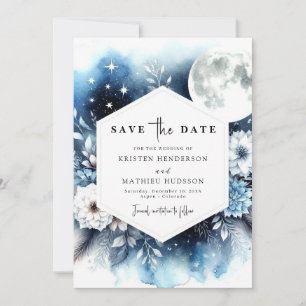 Mooie Whimsy Moonlit bruiloft Save The Date