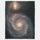Mooie Whirlpool Galaxy Fleece Deken (Voorkant)