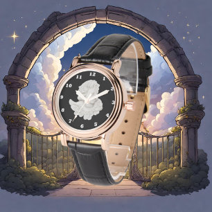Mooie White Angel Square pols kijken Horloge