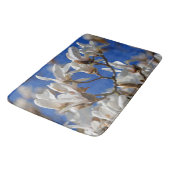 Mooie White Magnolia Sargentiana Flowers Badmat (Gekanteld)