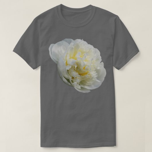 Mooie White Peony Flower T-shirt (Design voorkant)