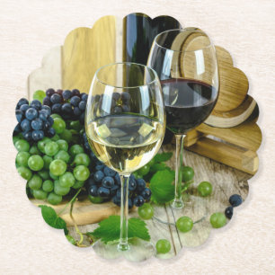 Mooie wijn, verouderd tot perfect, kartonnen onderzetters