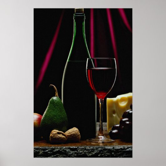 Mooie wijnfles poster (Voorkant)