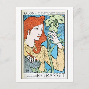 Mooie wijnoogstjaren en expo Eugene Grasset Briefkaart