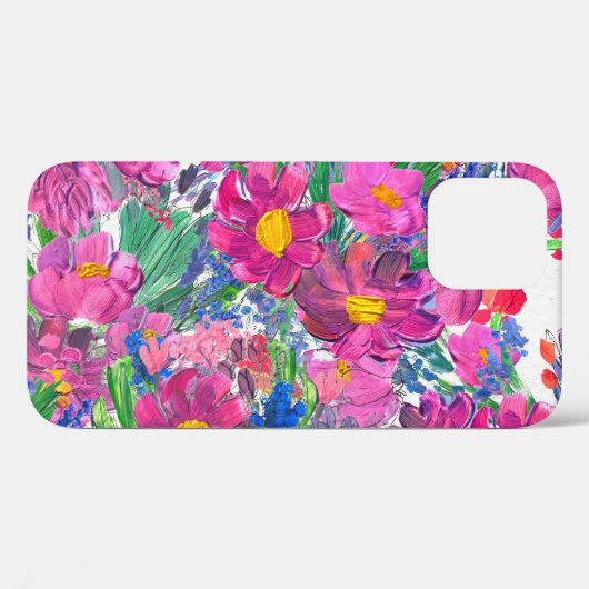 Mooie Wildbloemen: Hand getrokken artistiek. Case-Mate iPhone Case (Achterkant (horizontaal))