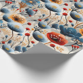 Mooie wilde bloemen cadeaupapier (Hoek)