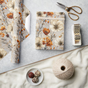 Mooie wilde bloemen cadeaupapier