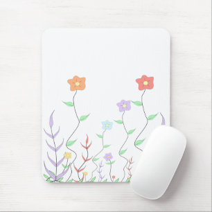 Mooie Wilde Bloemen Muismat