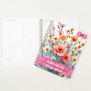 Mooie Wilde Bloemen Trendy Luxe Collectie Planner