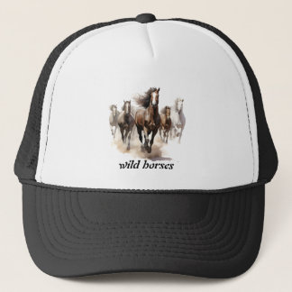 mooie wilde paarden trucker pet