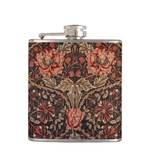 Mooie William Morris Honeysuckle Flask Heupfles