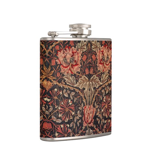 Mooie William Morris Honeysuckle Flask Heupfles (Rechts)