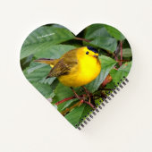 Mooie Wilson's Warbler in de Cherry Tree Notitieboek (Achterkant)