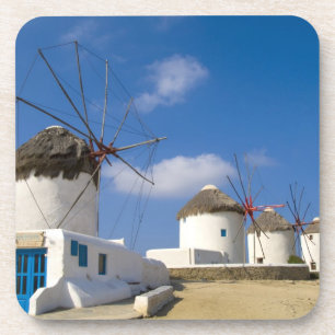 Mooie windmolens op het eiland Mykonos, Drankjes Onderzetter