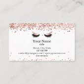 Mooie wink ogen en wenkbrauwen lange wimpers visitekaartje (Achterkant)