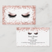Mooie wink ogen en wenkbrauwen lange wimpers visitekaartje (Voorkant / Achterkant)