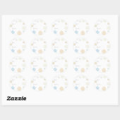 Mooie Winter Sneeuwvlokken Cadeau Naam Label Stick (Vel)