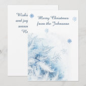 Mooie winter vorst kerst feestdagenkaart (Voorkant / Achterkant)