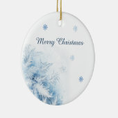 Mooie winter vorst kerst keramisch ornament (Rechts)