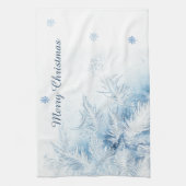 Mooie winter vorst kerst theedoek (Verticaal)