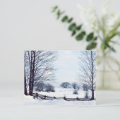 Mooie winterdag briefkaart (Staand voorkant)