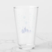 Mooie winterdag glas (Achterkant)