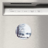 Mooie winterdag magneet (Insitu (Vaatwasser))