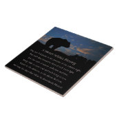 Mooie wintersolstice met Beer Tegeltje (Zijkant)