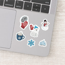 Mooie Winterwonderland Sticker Set