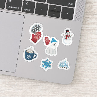 Mooie Winterwonderland Sticker Set