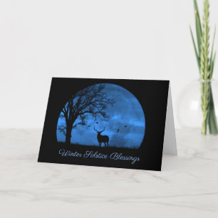 Mooie Winterzonnewende Zegeningen met Eland Kaart