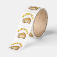 Mooie Wisconsin Kaas Volkskunst Sticker