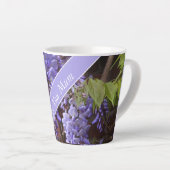 Mooie Wisteria Moederdag bewerkbaar Latte Mok (Rechterhoek)
