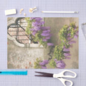 Mooie Wisteria overhandiging Gothic Window Tissuepapier (Craft)