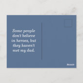 Mooie Wit Blauw Zwarte Sunset Vaderdag Briefkaart (Achterkant)