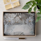 Mooie witte besneeuwde uil winter thema tissuepapier (Geschenk)