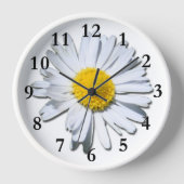 Mooie witte Daisy Wall klok! (Voorkant)